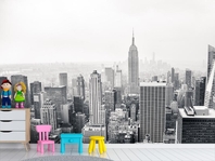 Вибрати фотошпалери  в ігрову кімнату Нью Йорк чорно біле фото вищої якості великий вибір кращих фото шпалер на стіну в інтернет магазині Еко Шпалери