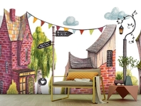 Вибрати фотошпалери  в передпокій Будиночки вищої якості великий вибір кращих фото шпалер на стіну в інтернет магазині Еко Шпалери
