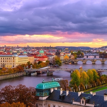 Вибрати фотошпалери на стіну Панорама Праги великий вибір кращих фото шпалер відмінної якості в магазині Еко Шпалери