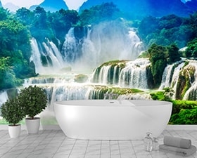 Вибрати фотошпалери Природа на стіну Водоспади панорама кращі екологічні фото шпалери великий вибір зображень в нашому інтернет магазині